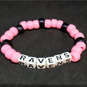 BALTIMORE Ravens Football Beaded Bracelet